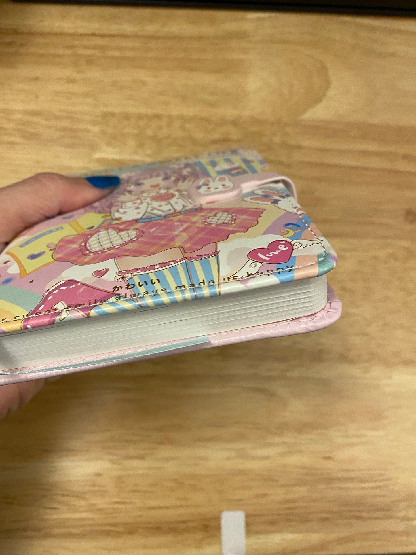 Cute Girl with Bunny Notebook Journal, Candy's Note Book Agenda Journal with Illustrations