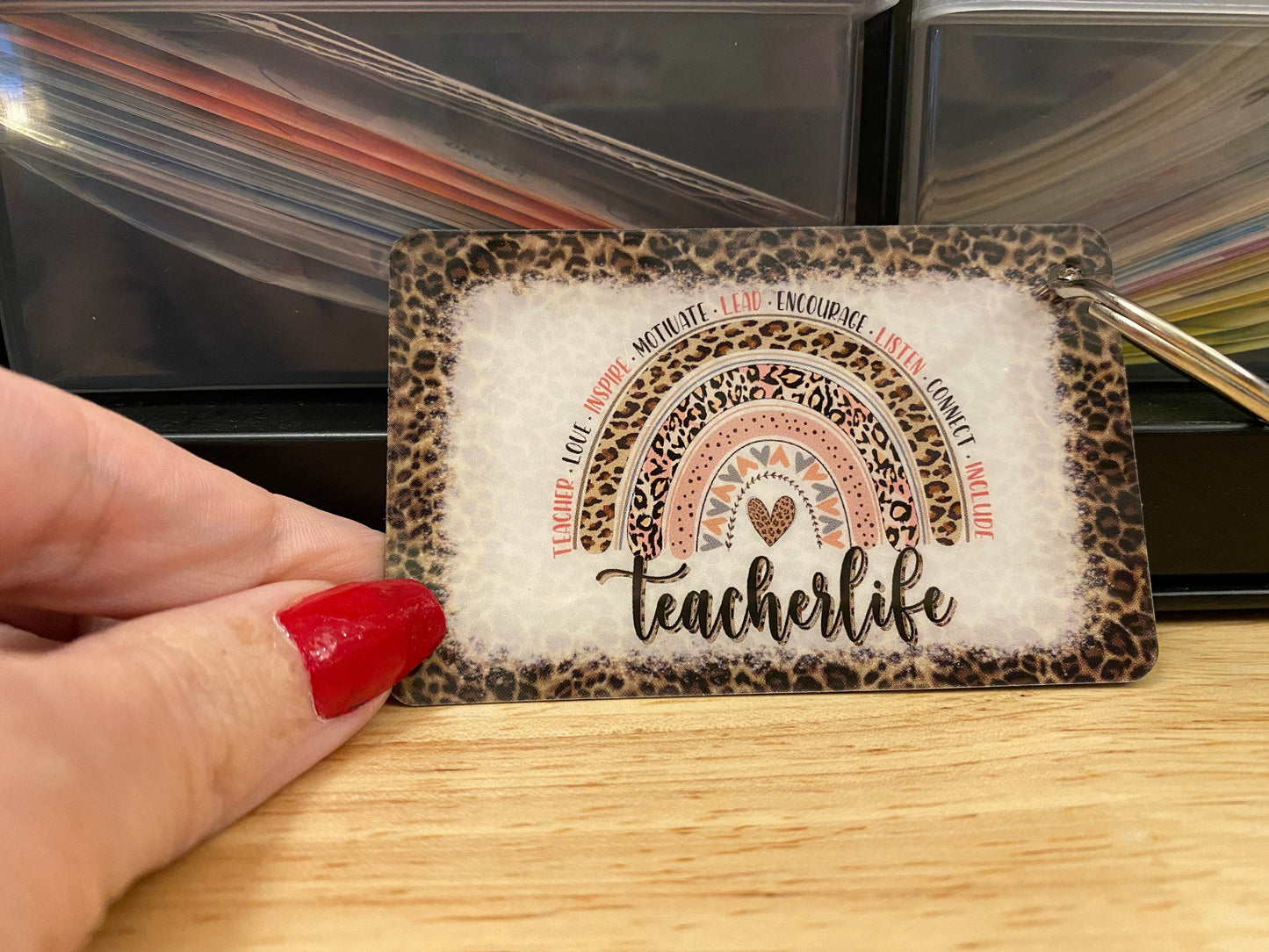 TeacherLife Key Chain Double Sided