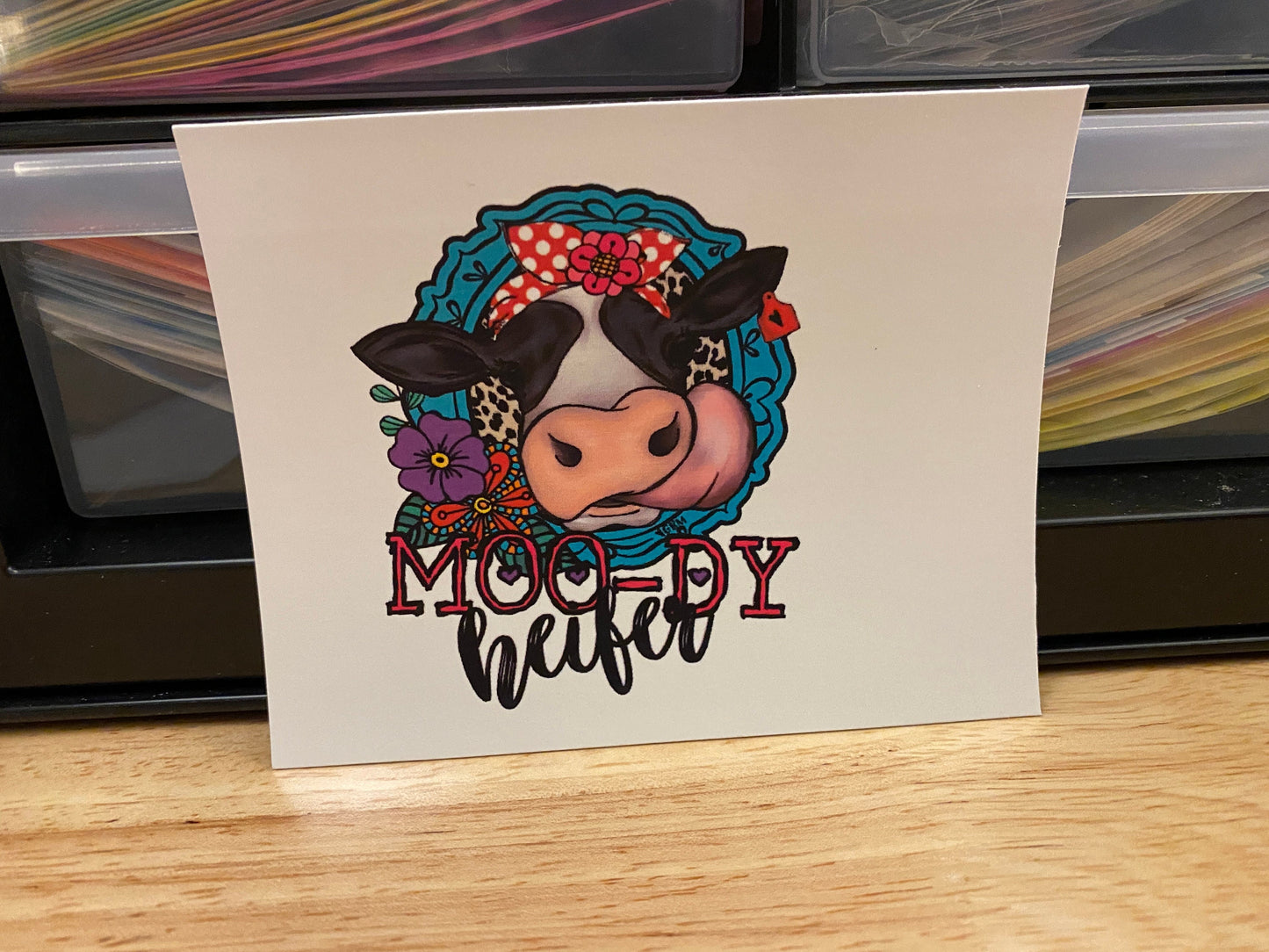 Moody Heifer Clear WATER SLIDE