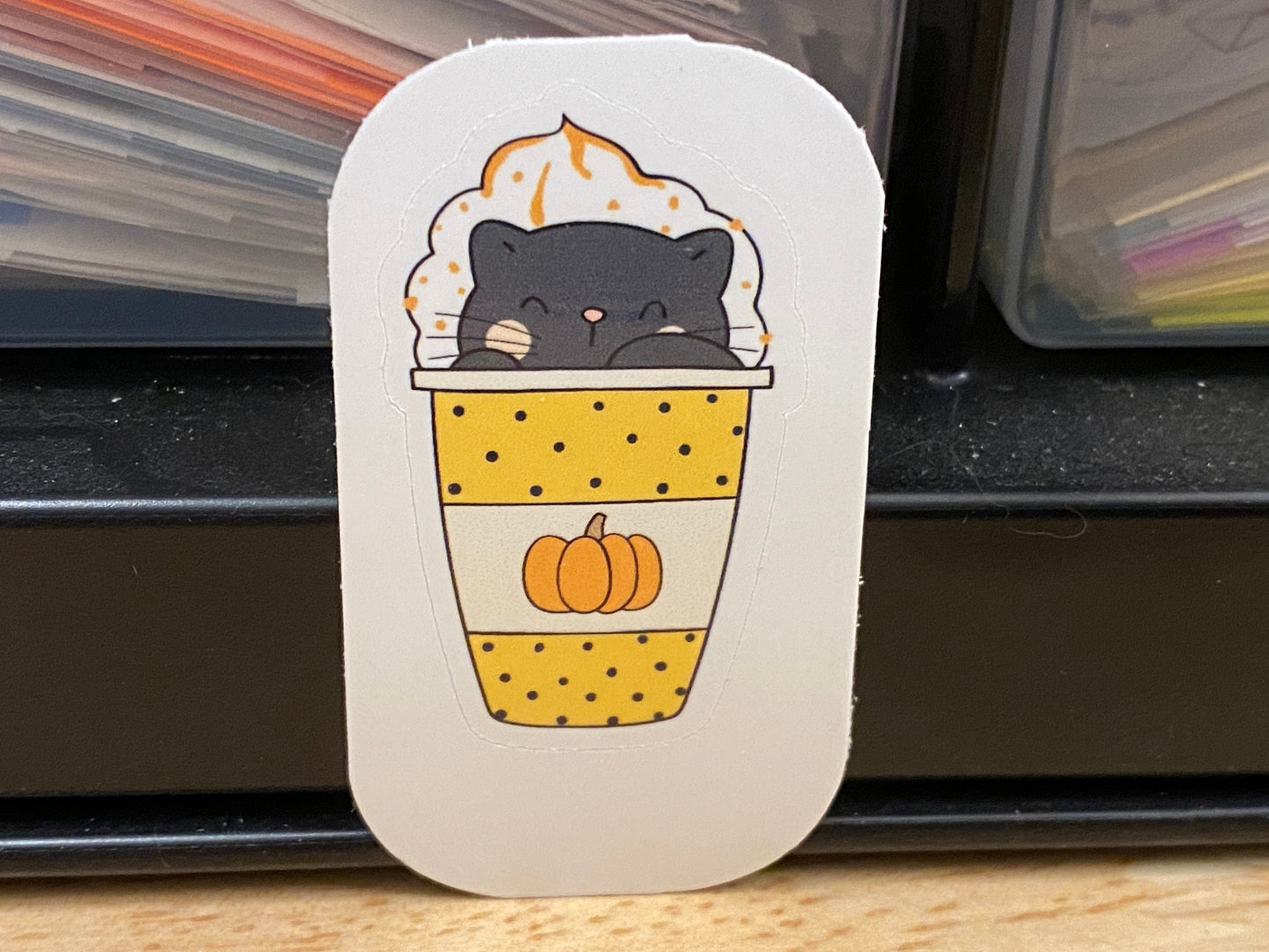 Pumpkin Spice Cat Sticker