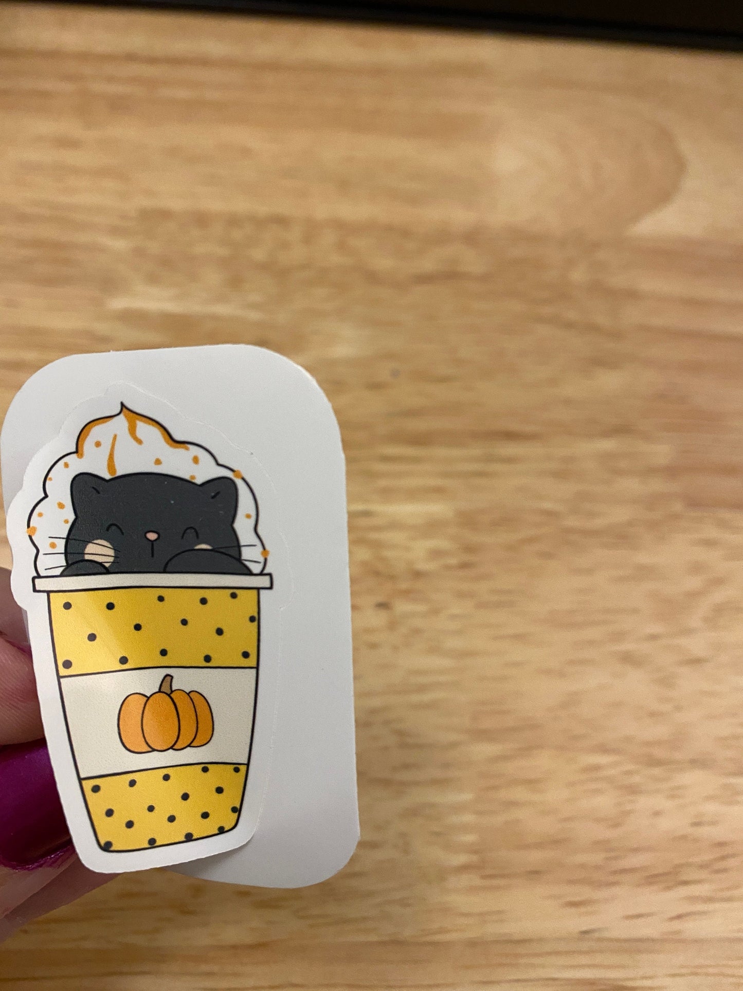 Pumpkin Spice Cat Sticker