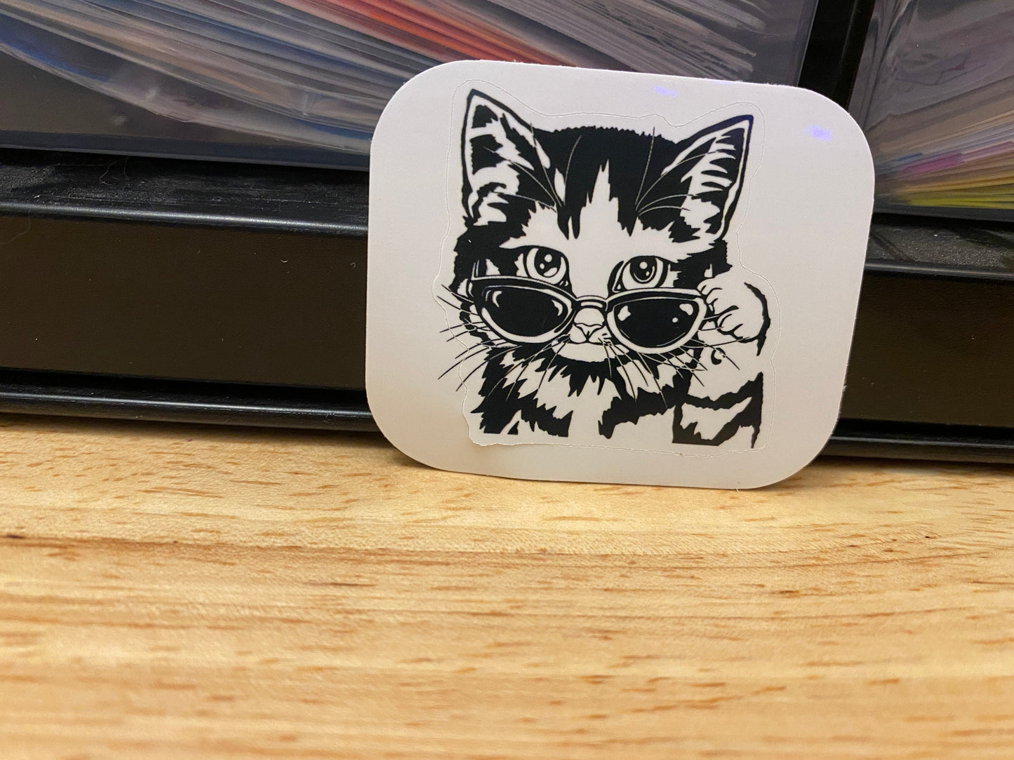 Cat with Sunglasses STICKER