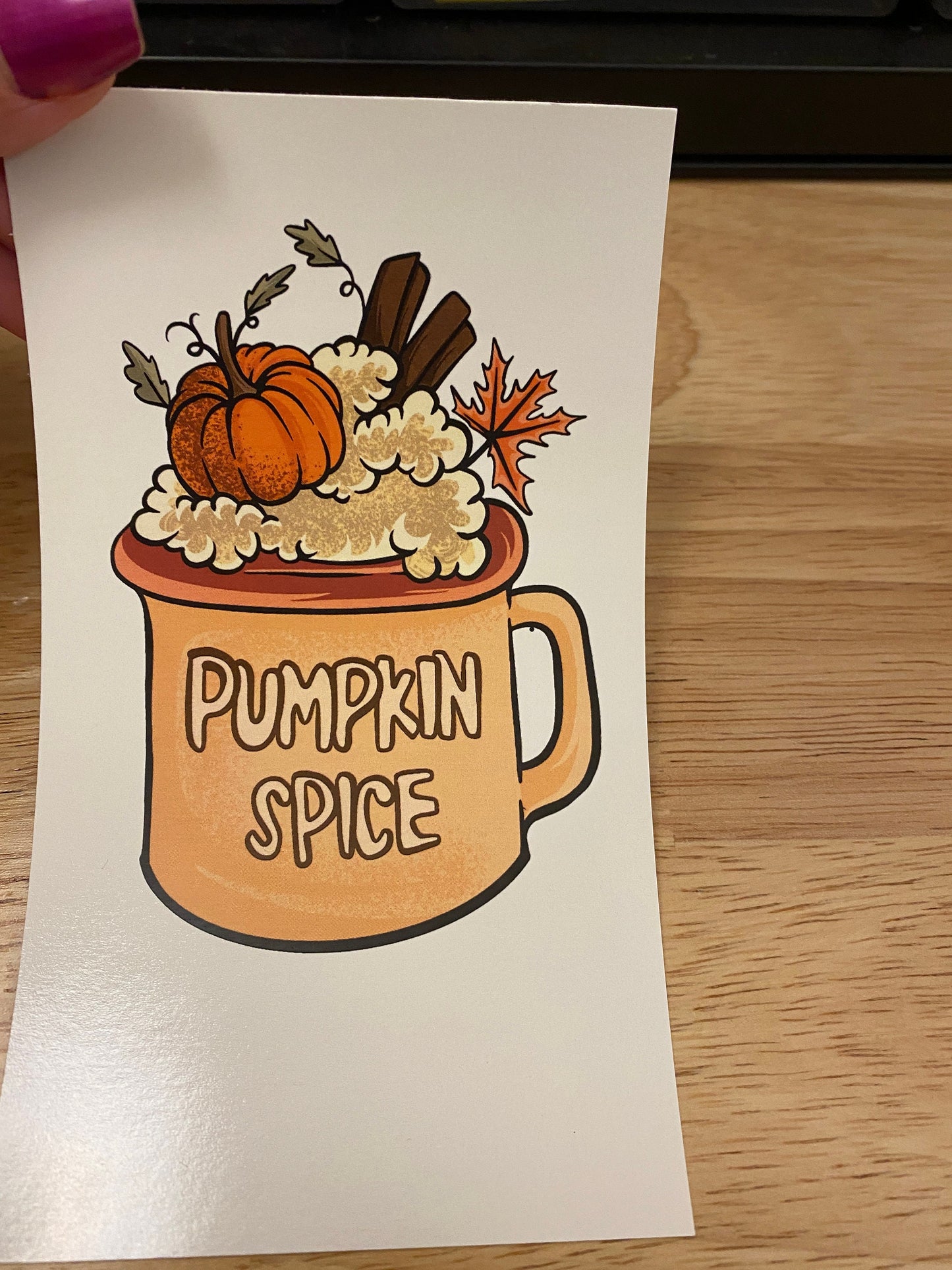 Pumpkin Spice Clear WATER SLIDE