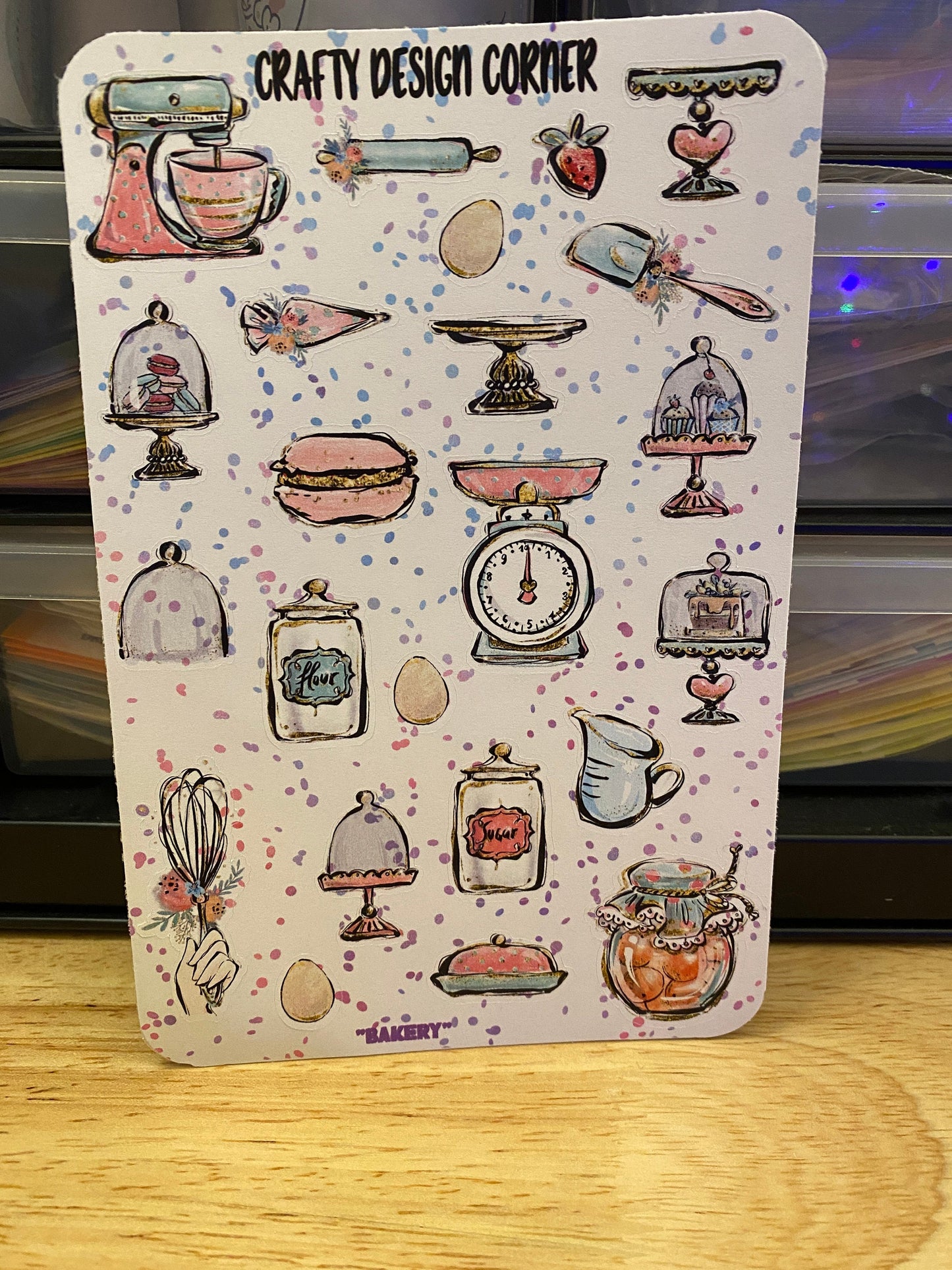 Bakery item Stickers