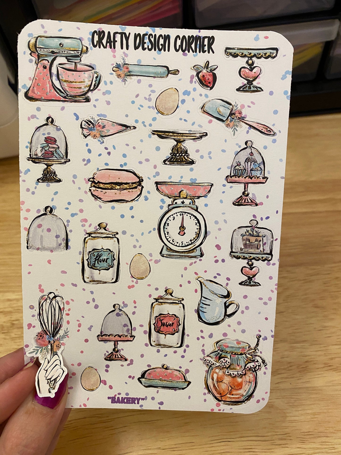 Bakery item Stickers