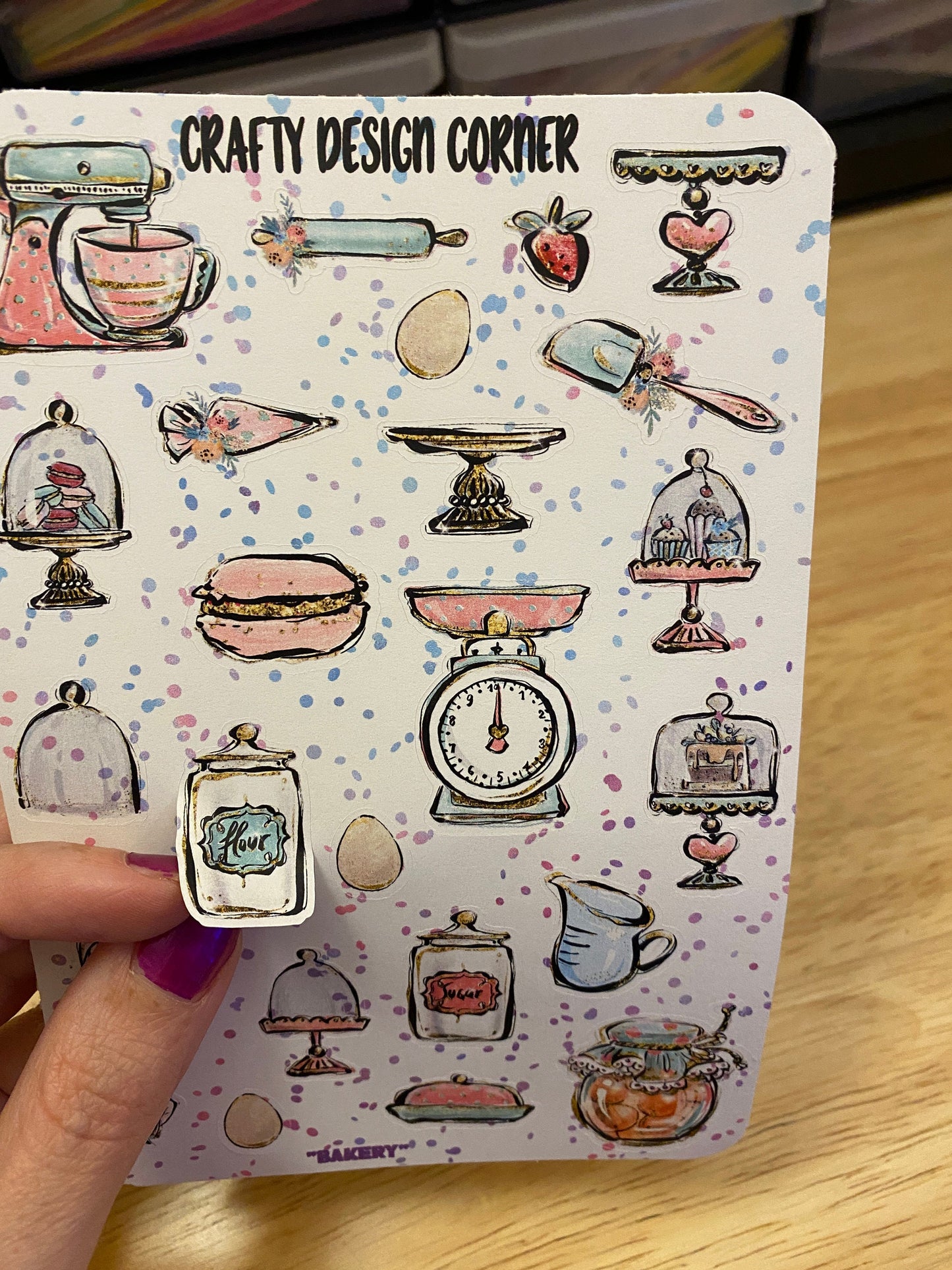 Bakery item Stickers