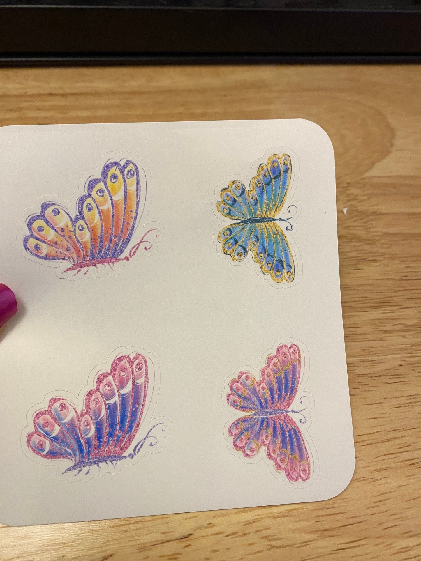 BOPP Butterfly STICKERS, Matte Planner Sticker or Glossy Planner Sticker, Cute Butterflies Stickers