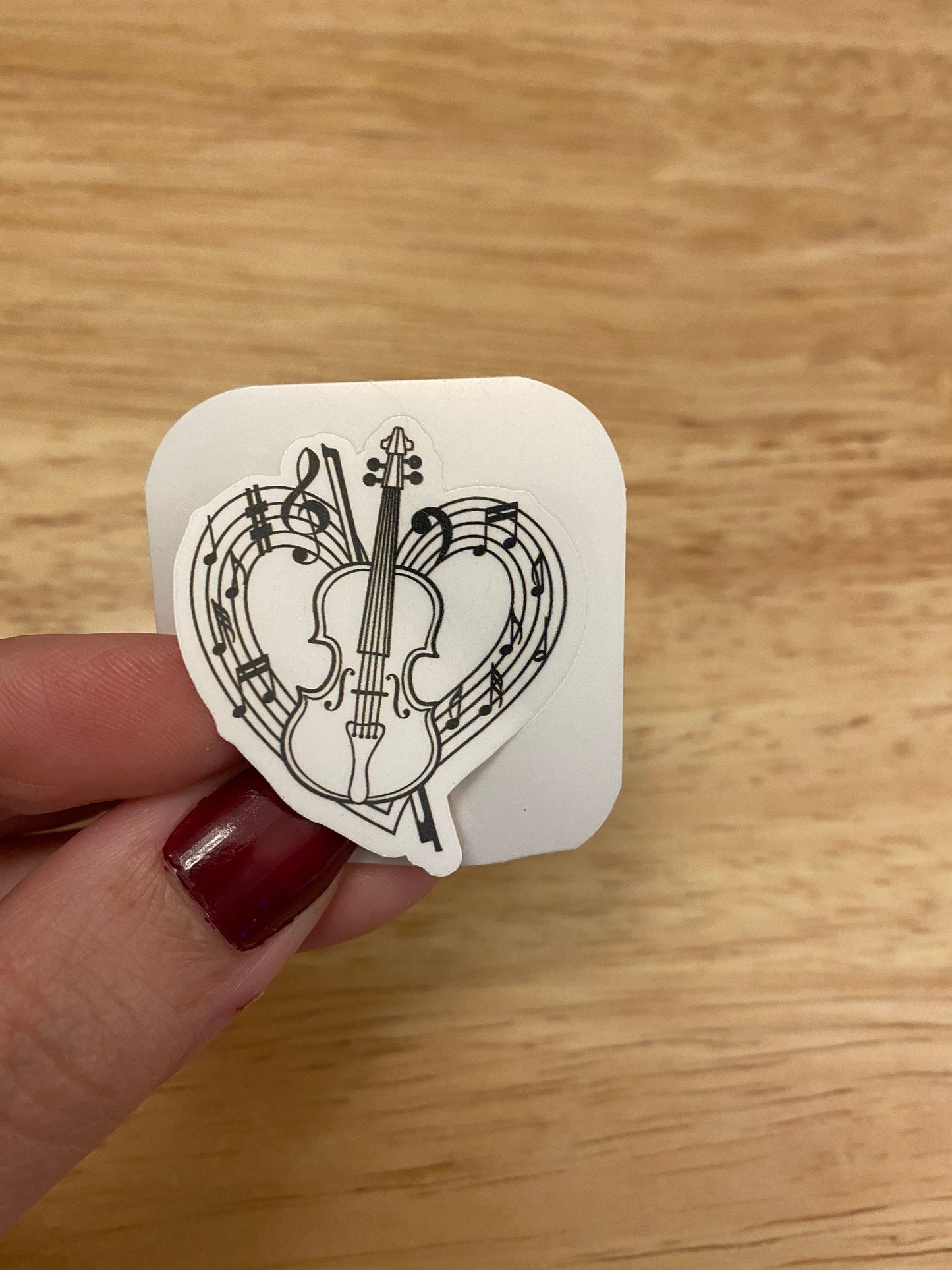 Musical Heart Violin Sticker