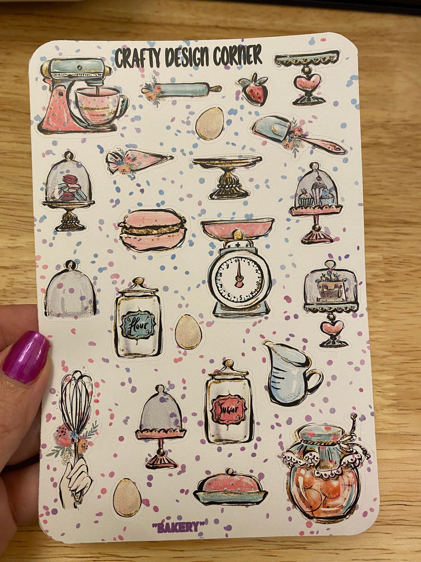 Bakery item Stickers
