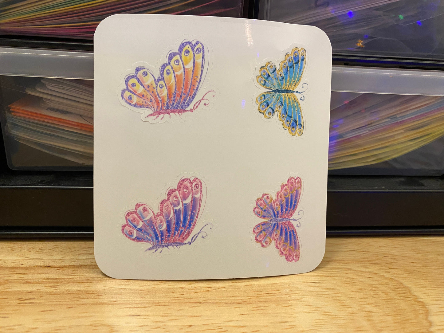 BOPP Butterfly STICKERS, Matte Planner Sticker or Glossy Planner Sticker, Cute Butterflies Stickers