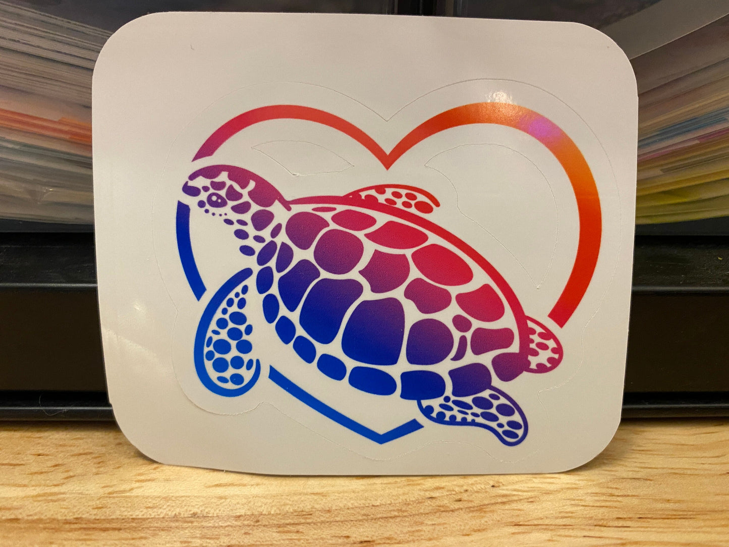 Rainbow Sea Turtle Sticker