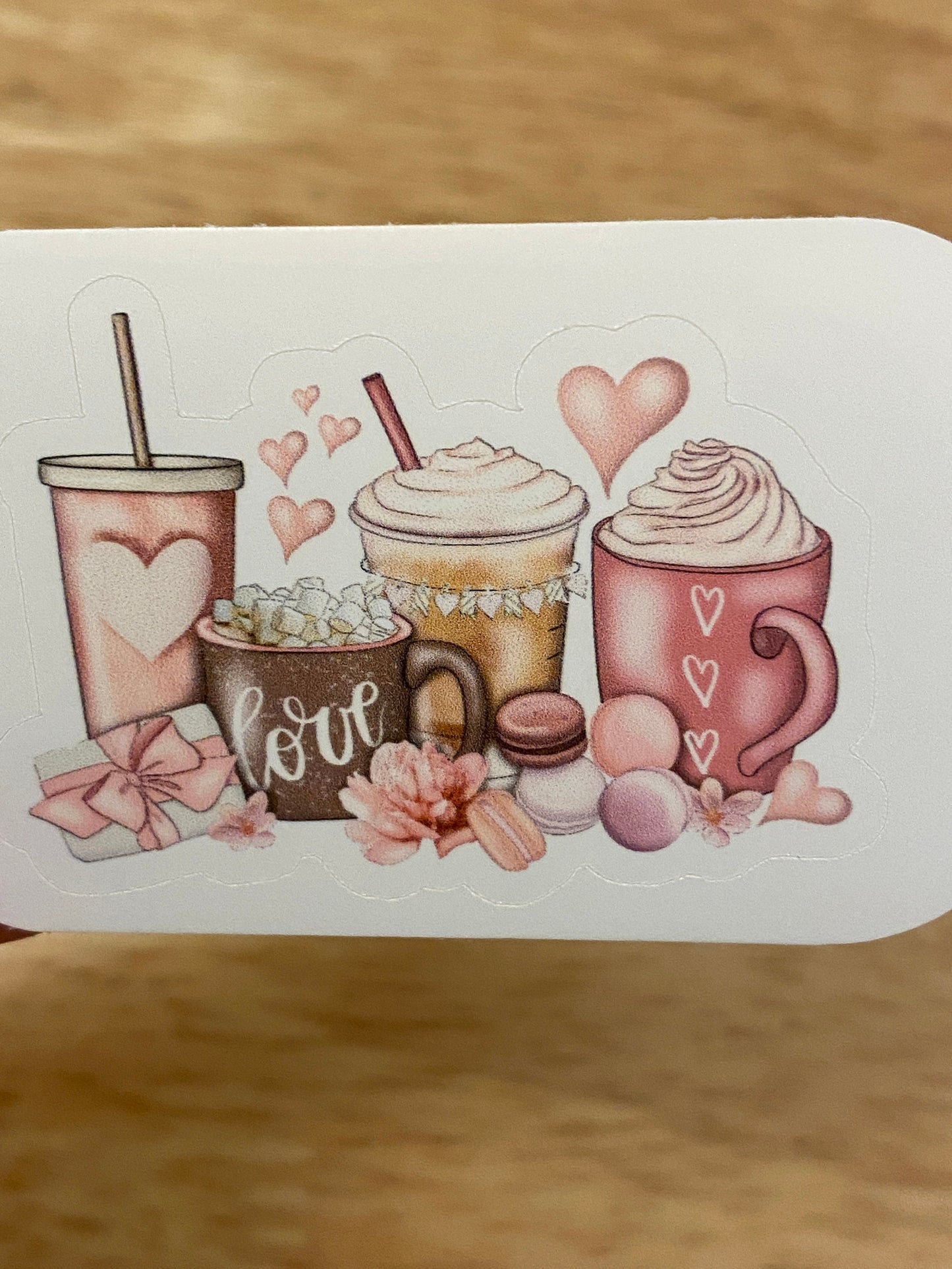 Love Coffee Sticker Lineup, Cute Coffee sticker, Coffee Cup, Drink Coffee, Love Present Coffee sticker