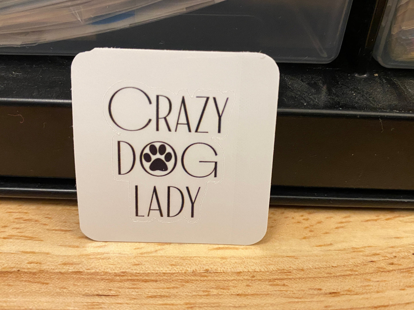 Paw Crazy Dog Lady Sticker