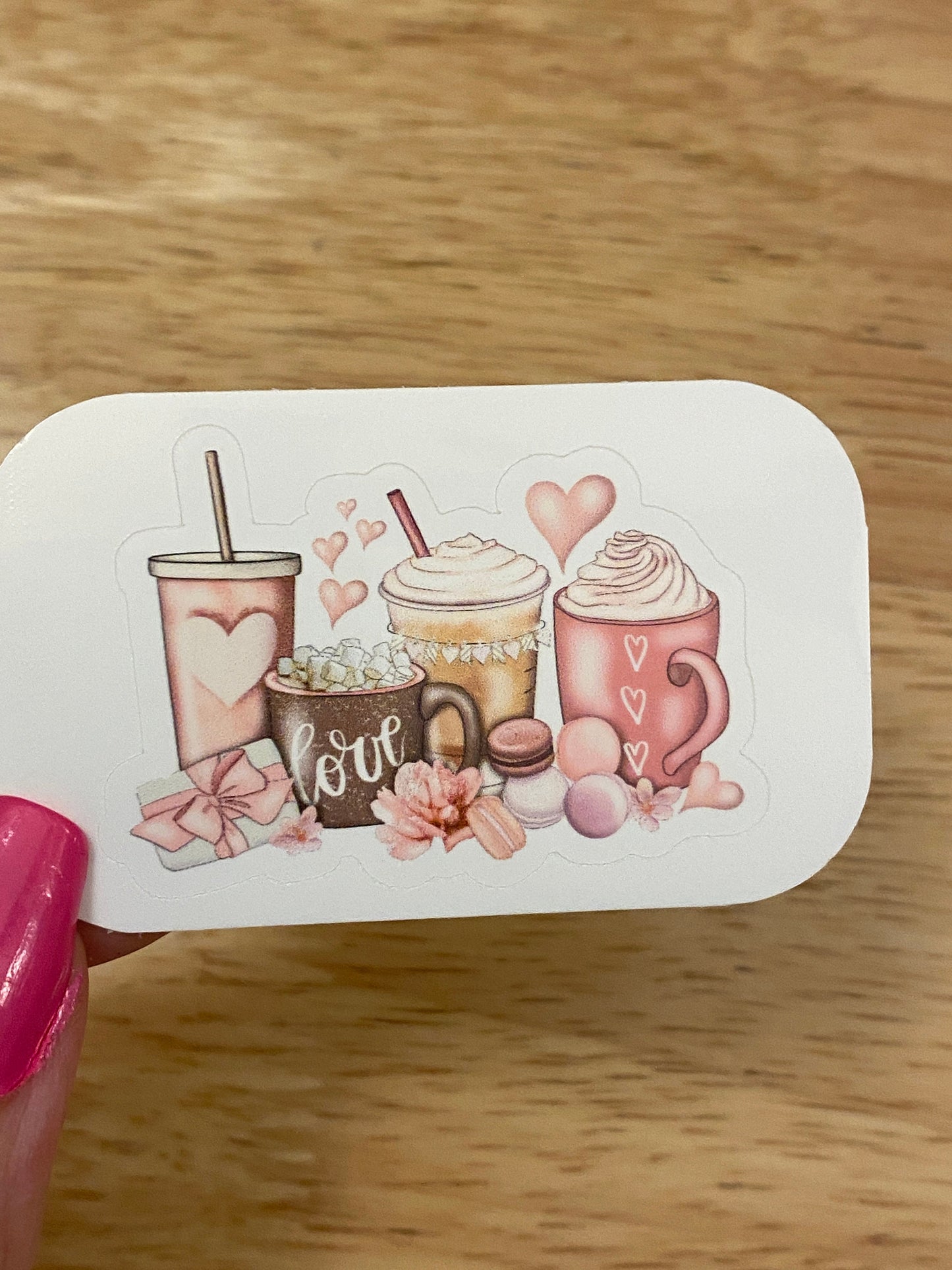Love Coffee Sticker Lineup, Cute Coffee sticker, Coffee Cup, Drink Coffee, Love Present Coffee sticker