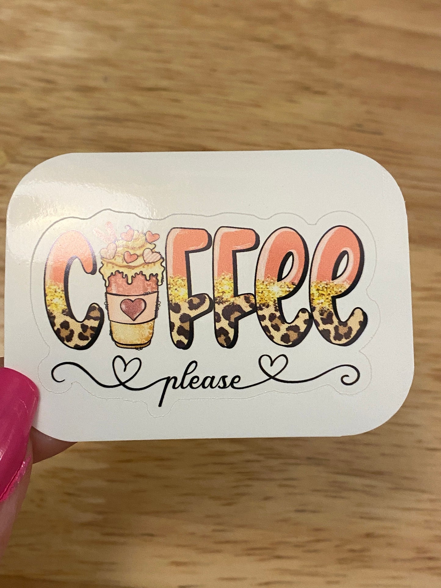 Coffee Please Sticker, Cute Coffee sticker, Coffee Please, Drink Coffee, Coffee sticker