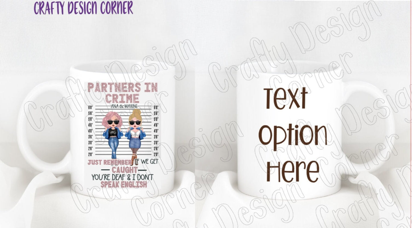 BFF Partners in Crime Mug