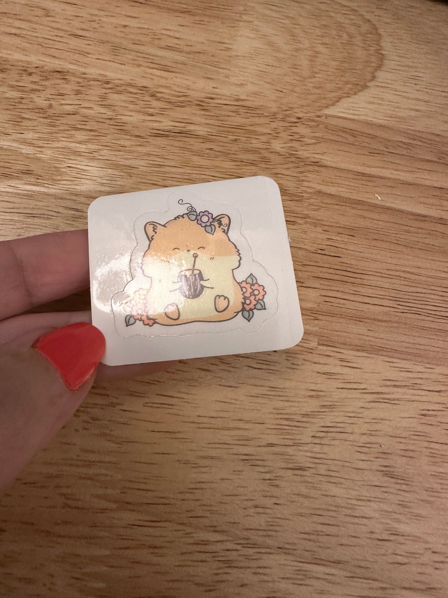 Daisy Hamster Sticker
