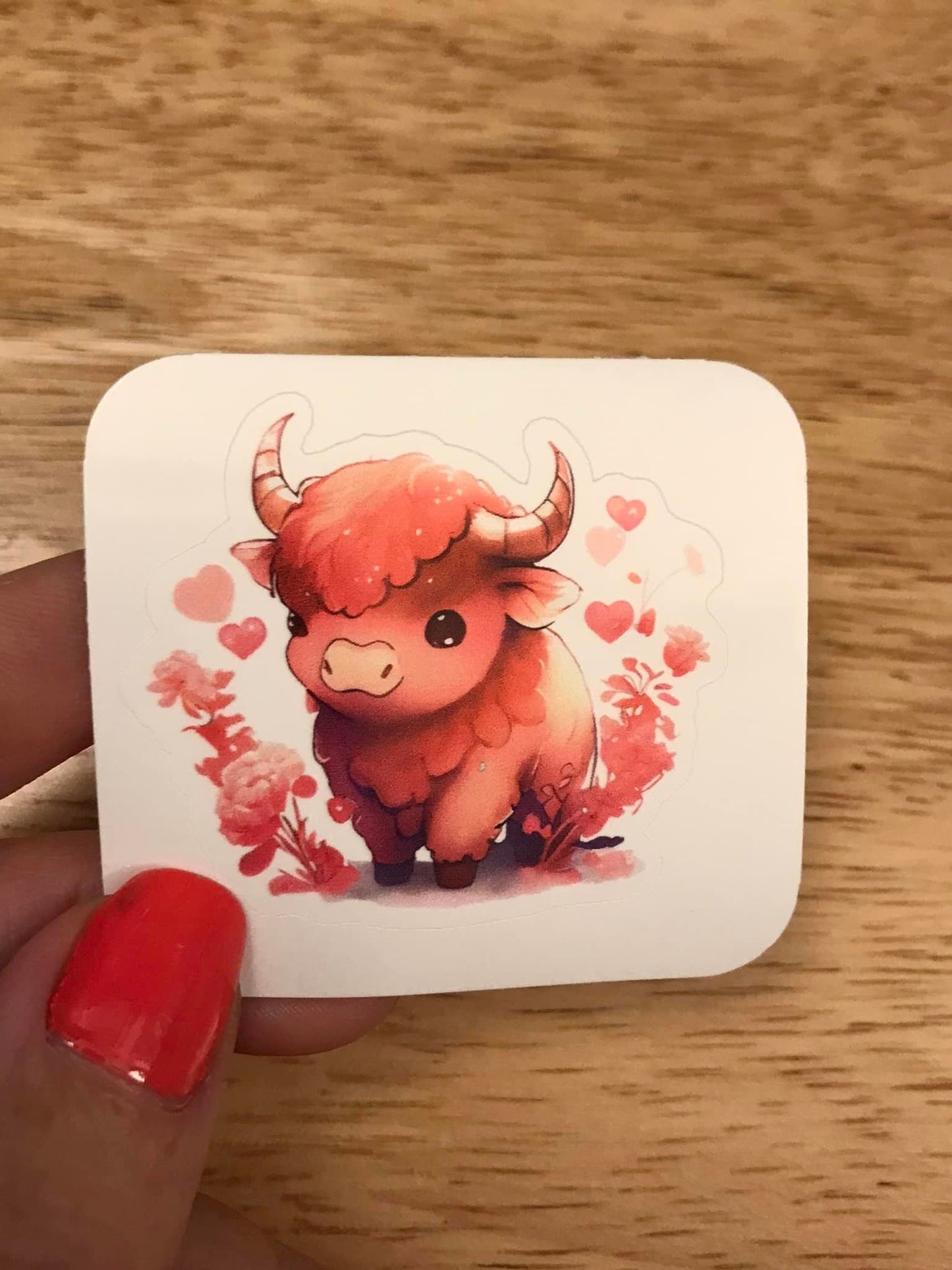 Valentine Buffalo Sticker