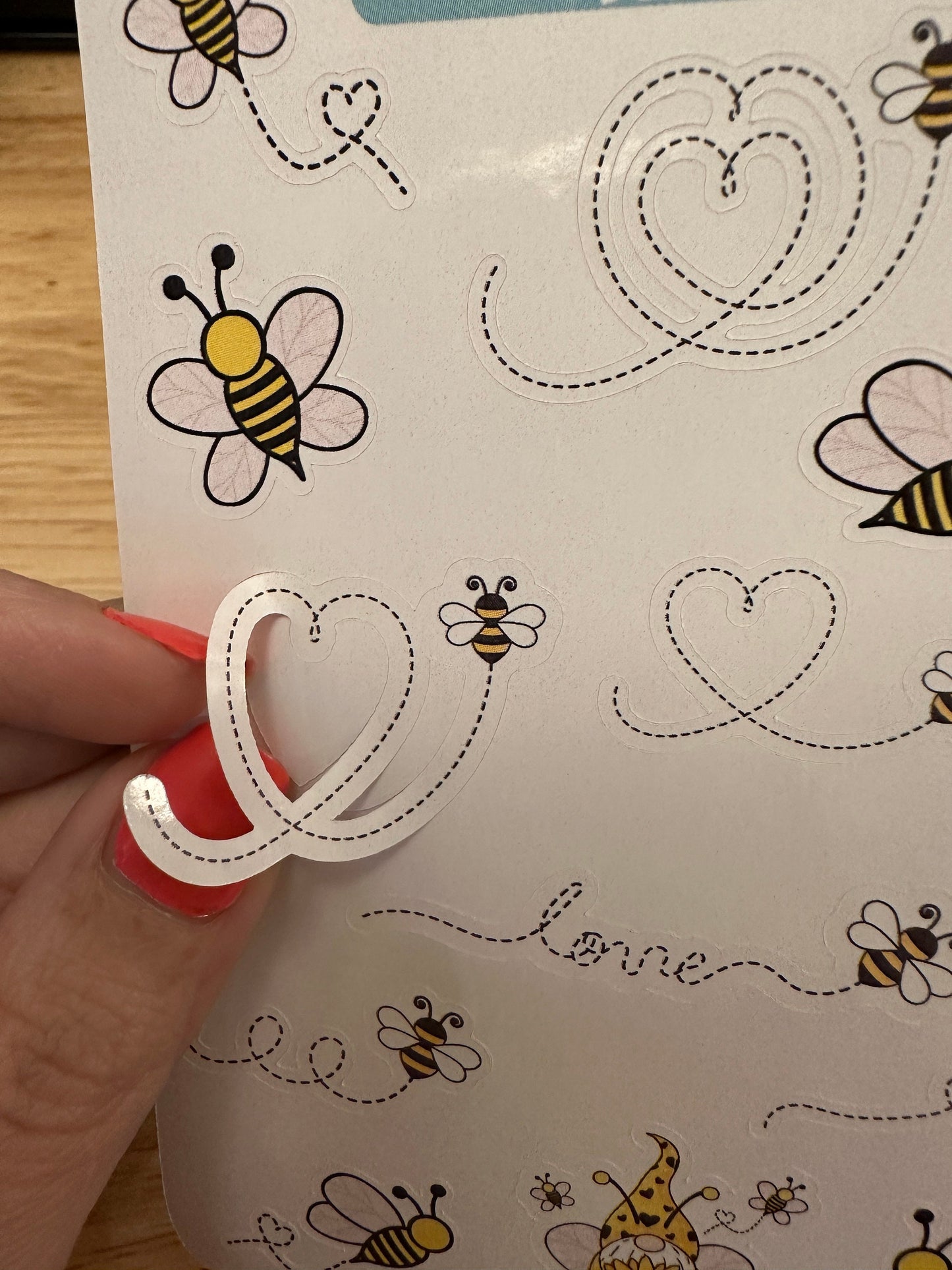 Heart Bee Trails Planner STICKER