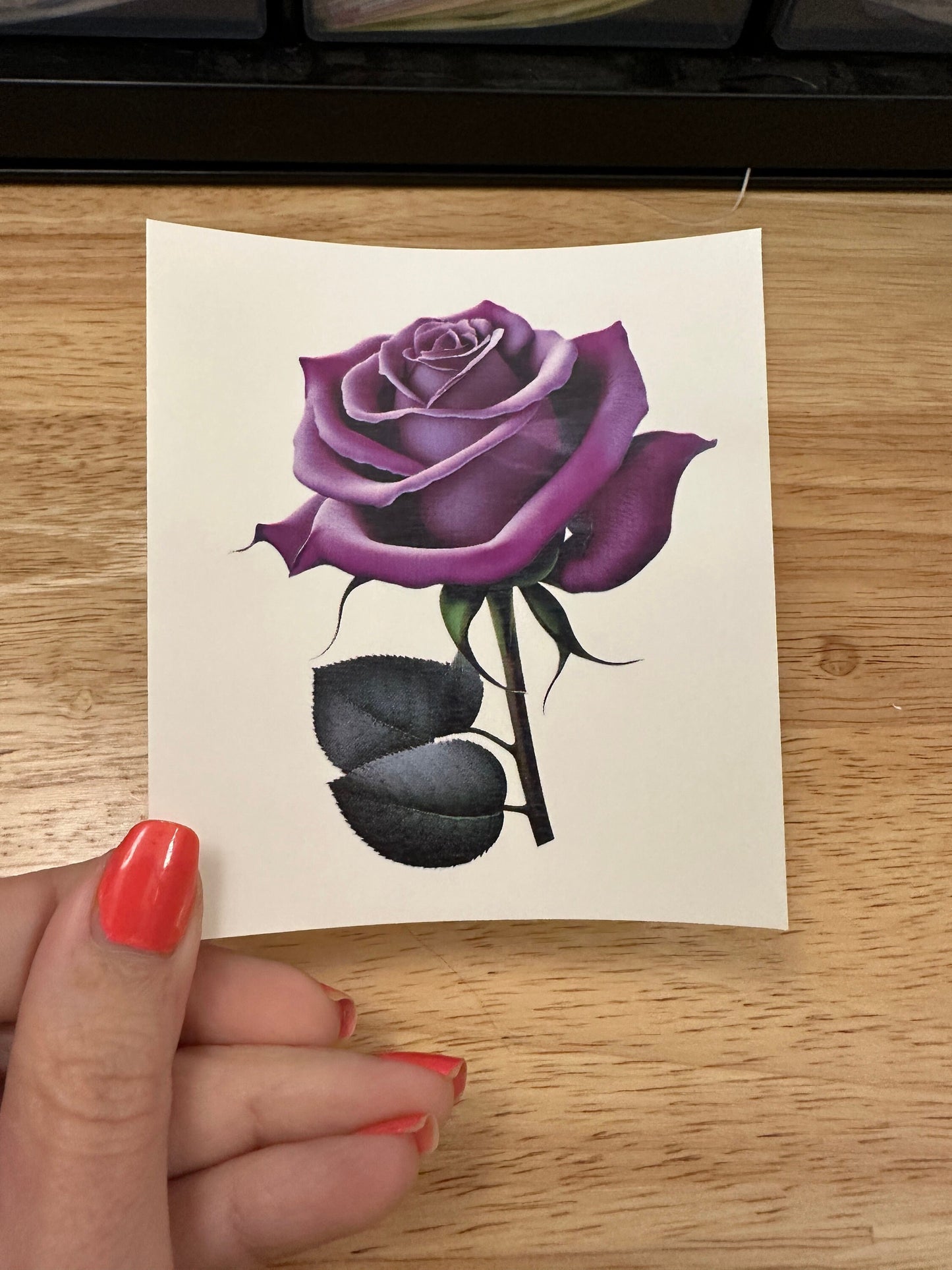 Stemed Purple Rose Waterslide