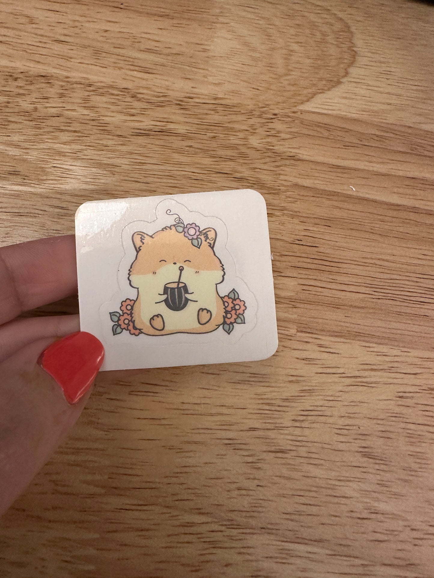Daisy Hamster Sticker