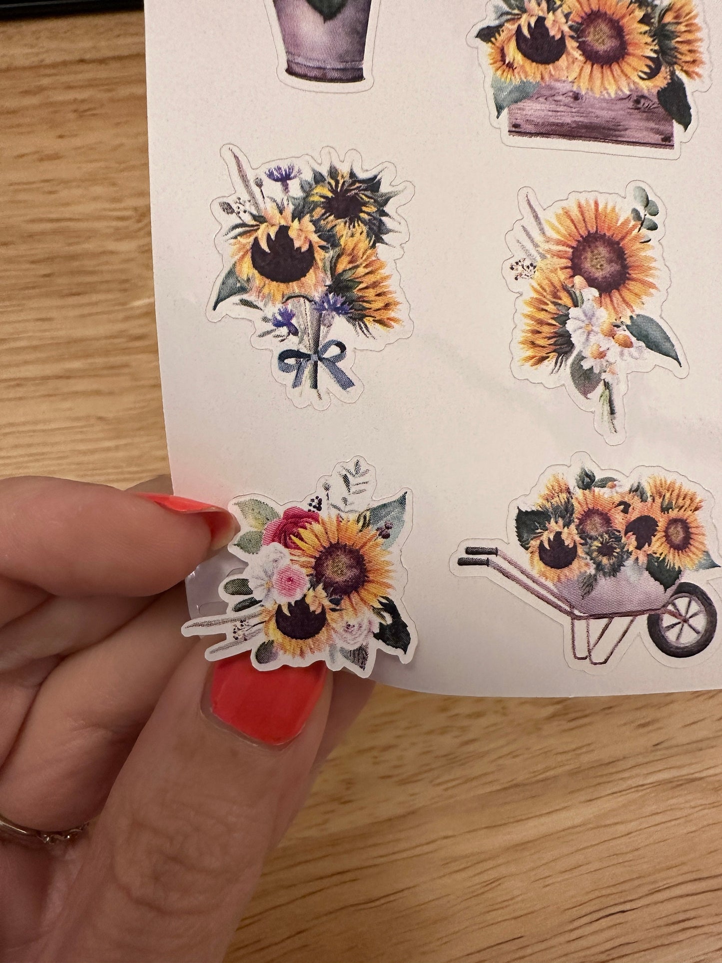 Vased Sunflower Planner STICKER Sheet