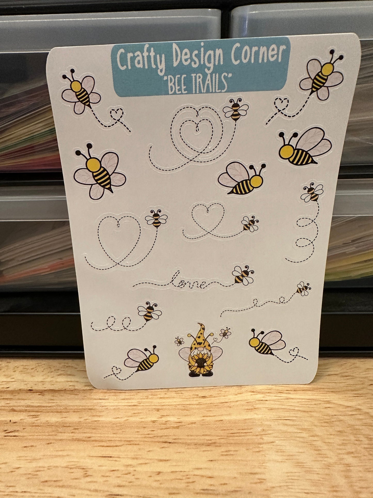 Heart Bee Trails Planner STICKER