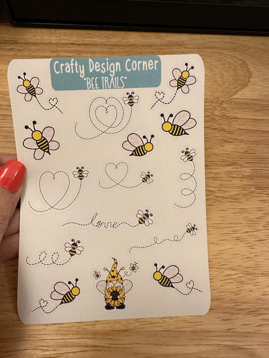 Heart Bee Trails Planner STICKER