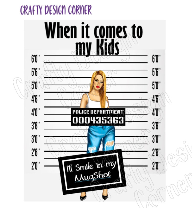 WaterSlide Blonde When it comes to my kids Clear WATER SLIDE, Tumbler transfer, Clear Water Slide Tumbler Transfer