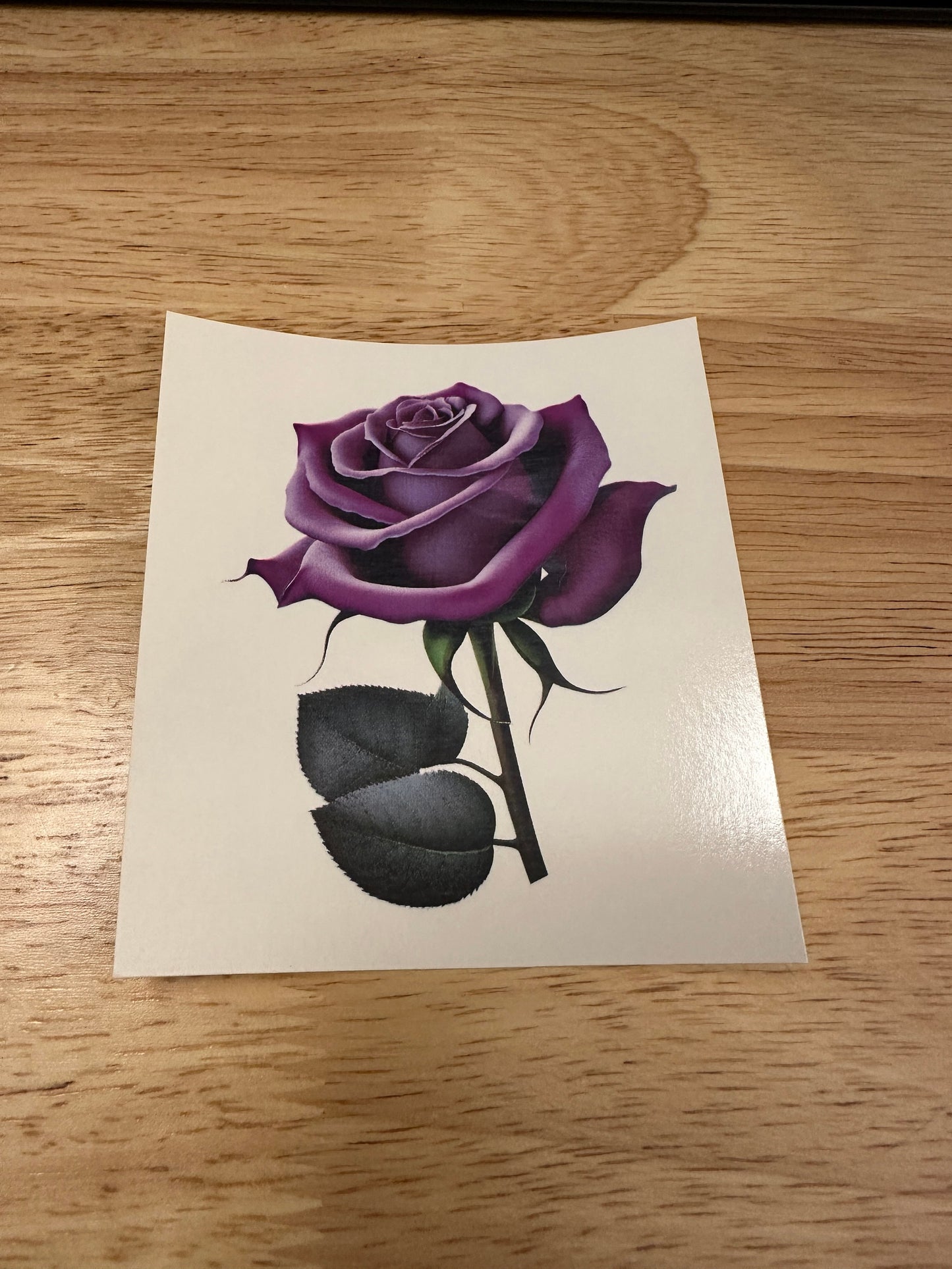 Stemed Purple Rose Waterslide