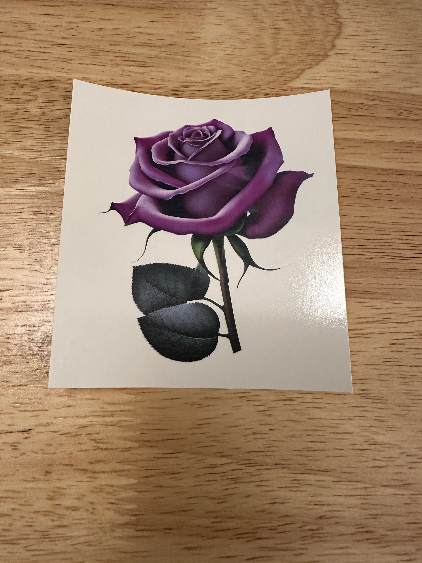 Stemed Purple Rose Waterslide