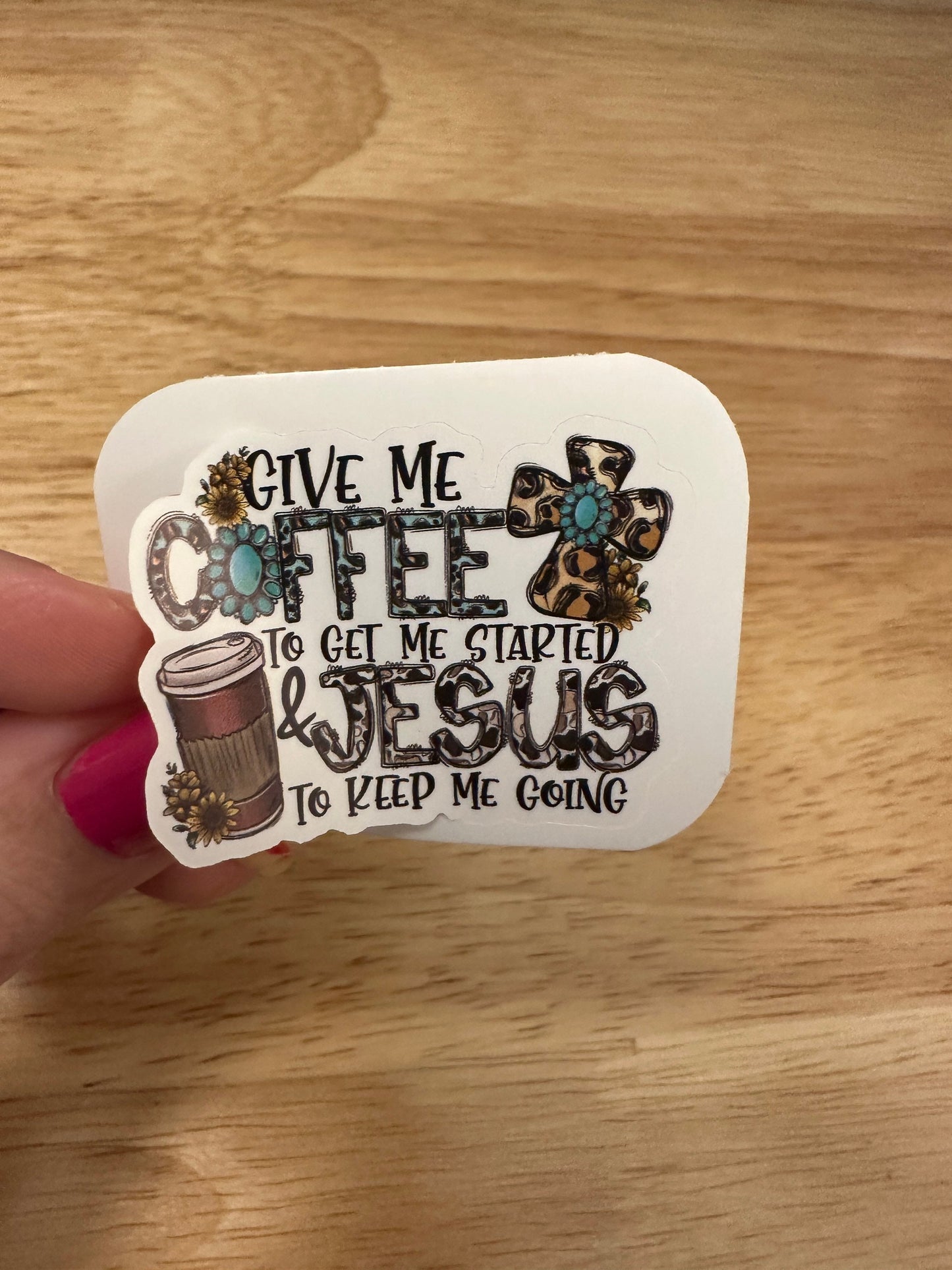 Pack of 4 Christian Stickers, I can do all things through Christ who strengthens me, with God all things are possible, biblical stickers