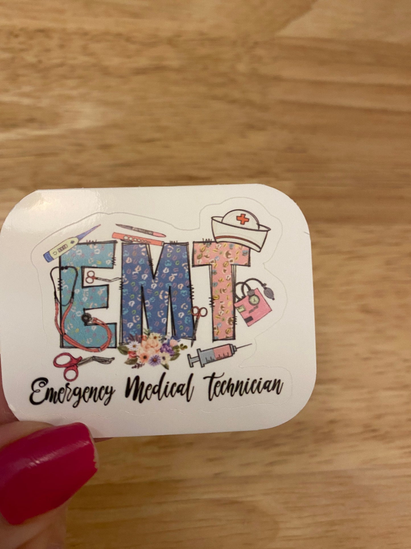 EMT Sticker, Medical STICKER, Emergency Medical Technician sticker, Cute Medical Design Sticker, Doctor Sticker