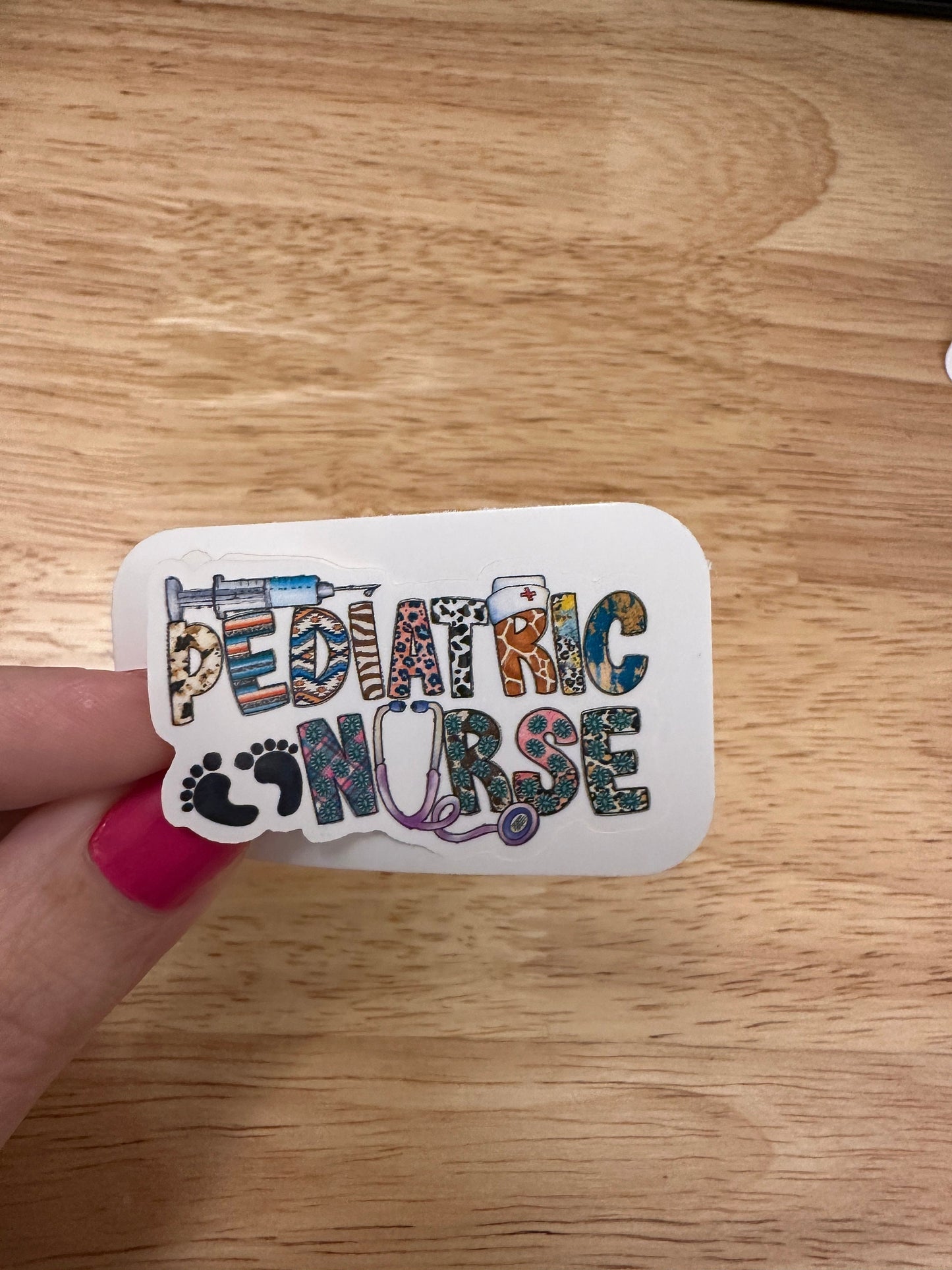 3" Pediatric Nurse Sticker, Peds Nurse Sticker, Medical sticker, Nurse Sticker