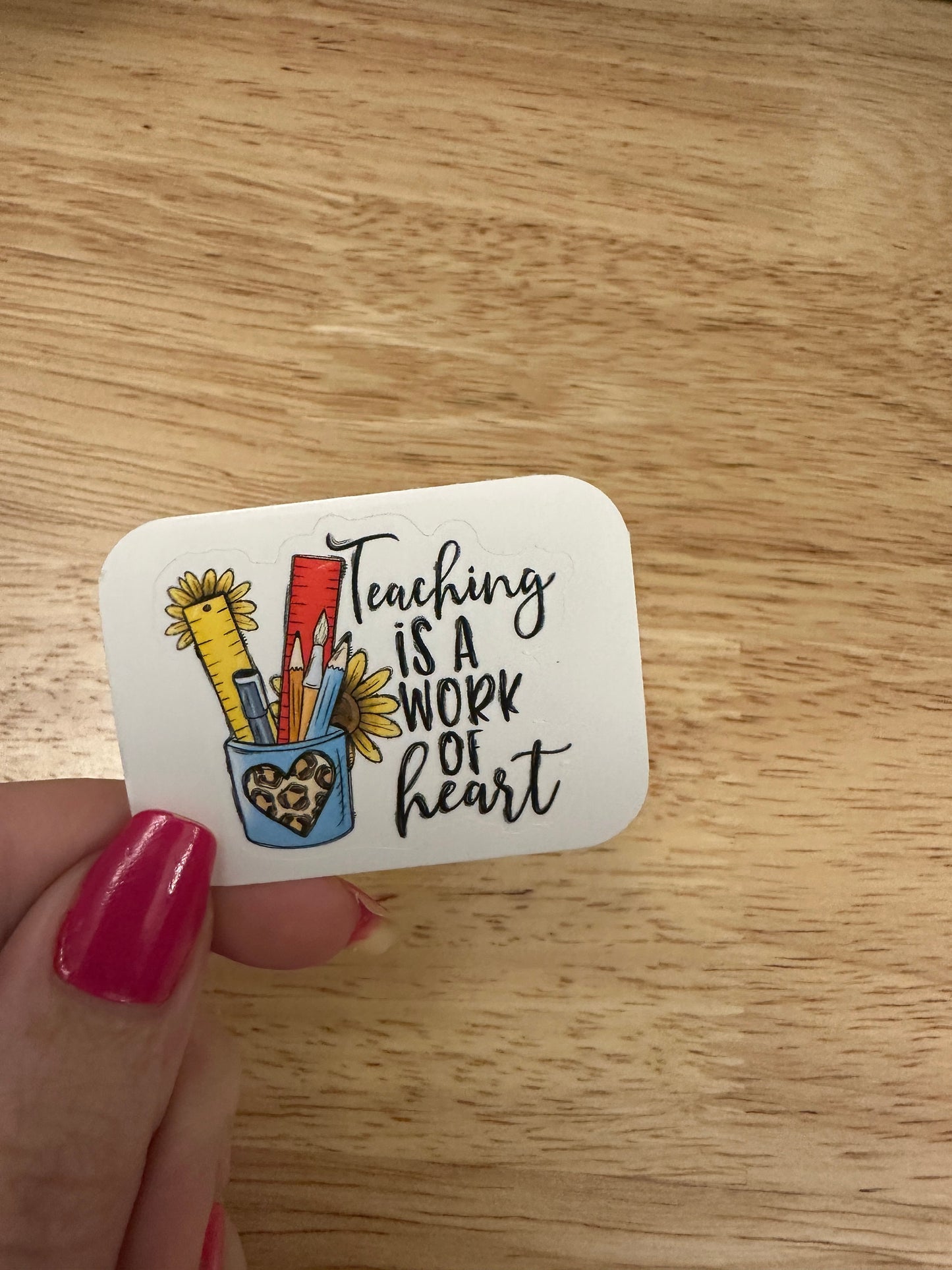 Teaching is a work of Art Sticker, Teacher Sticker, Education STICKER, Cute Teacher Design Sticker, School Sticker