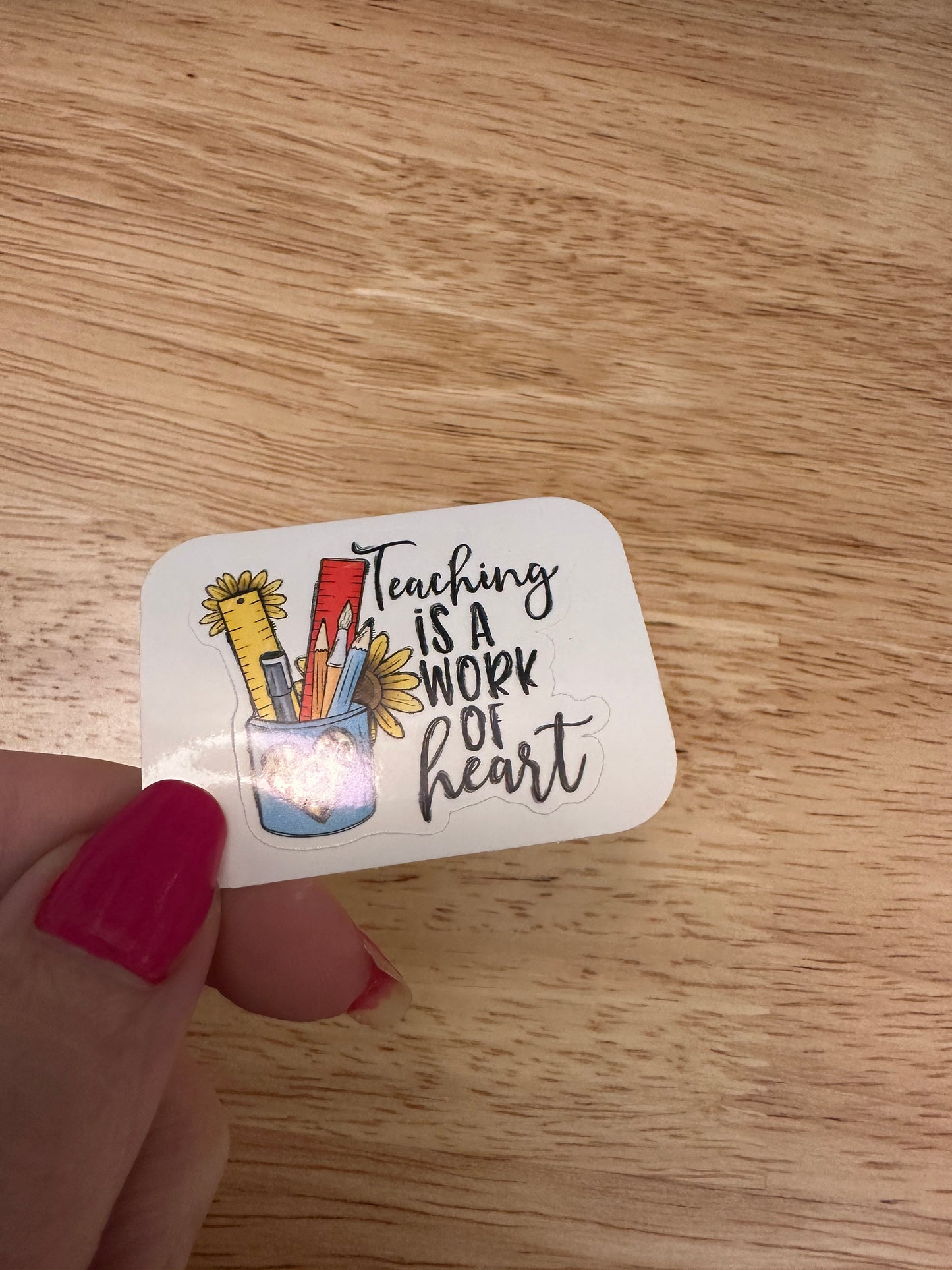 Teaching is a work of Art Sticker, Teacher Sticker, Education STICKER, Cute Teacher Design Sticker, School Sticker