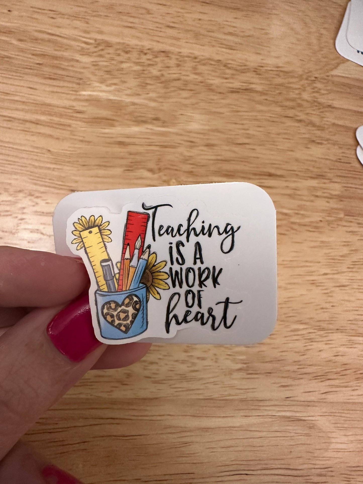 Teaching is a work of Art Sticker, Teacher Sticker, Education STICKER, Cute Teacher Design Sticker, School Sticker