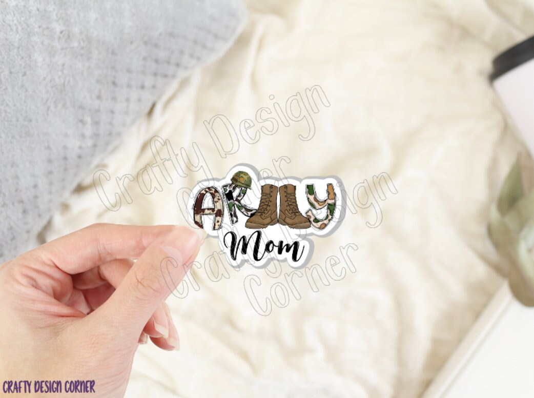 Army Mom STICKER, Military Boots sticker, Laptop sticker, Army sticker, military sticker, Military mom sticker