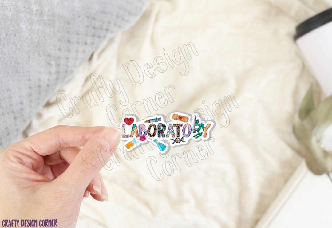 Laboratory Sticker, Lab Sticker, Medical STICKER, Cute Medical Design Sticker