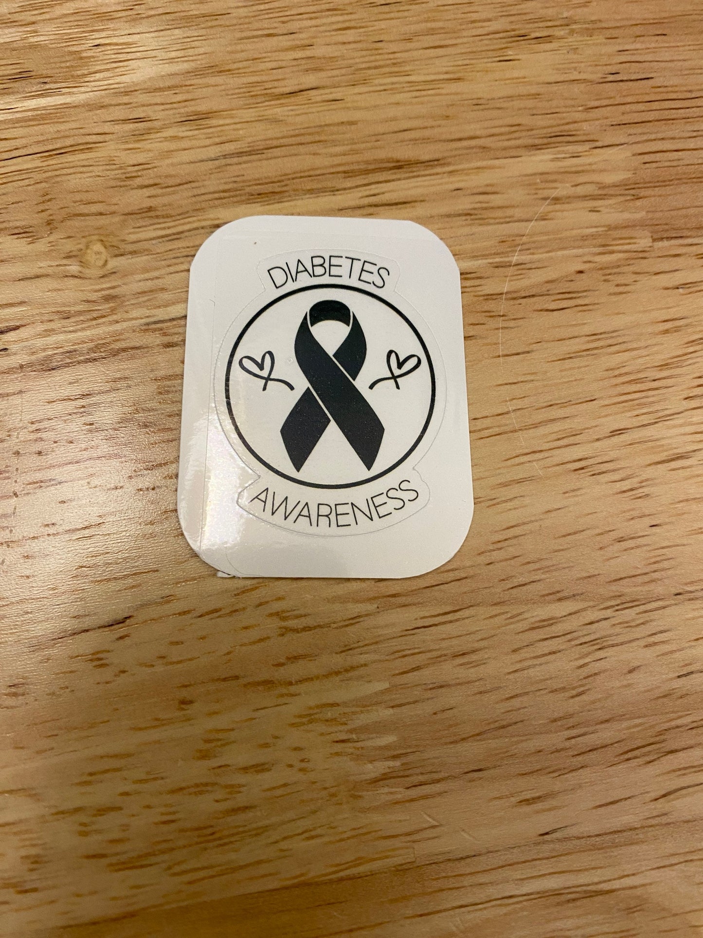 Diabetes Awareness sticker, ribbon awareness