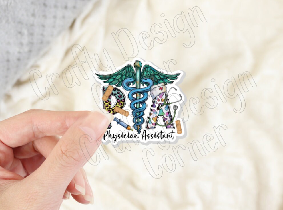 PA Sticker, Physician Assistant Sticker, Medical STICKER, Cute Medical Design Sticker