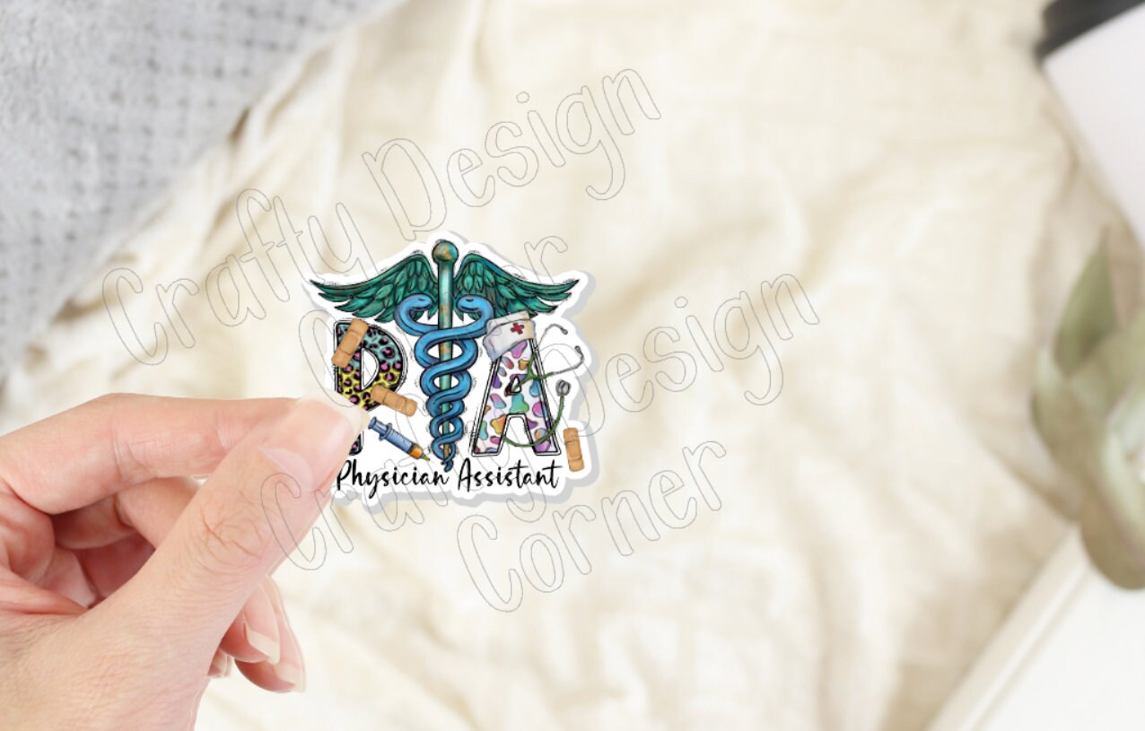 PA Sticker, Physician Assistant Sticker, Medical STICKER, Cute Medical Design Sticker