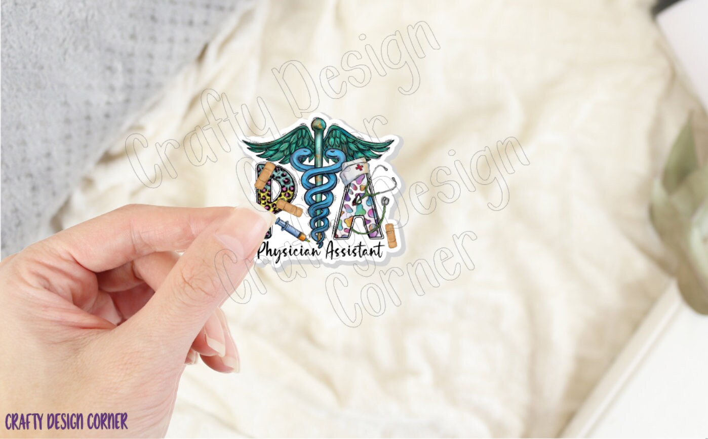 PA Sticker, Physician Assistant Sticker, Medical STICKER, Cute Medical Design Sticker