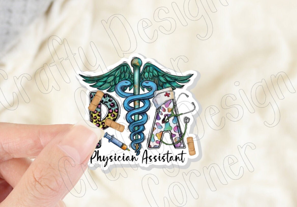 PA Sticker, Physician Assistant Sticker, Medical STICKER, Cute Medical Design Sticker
