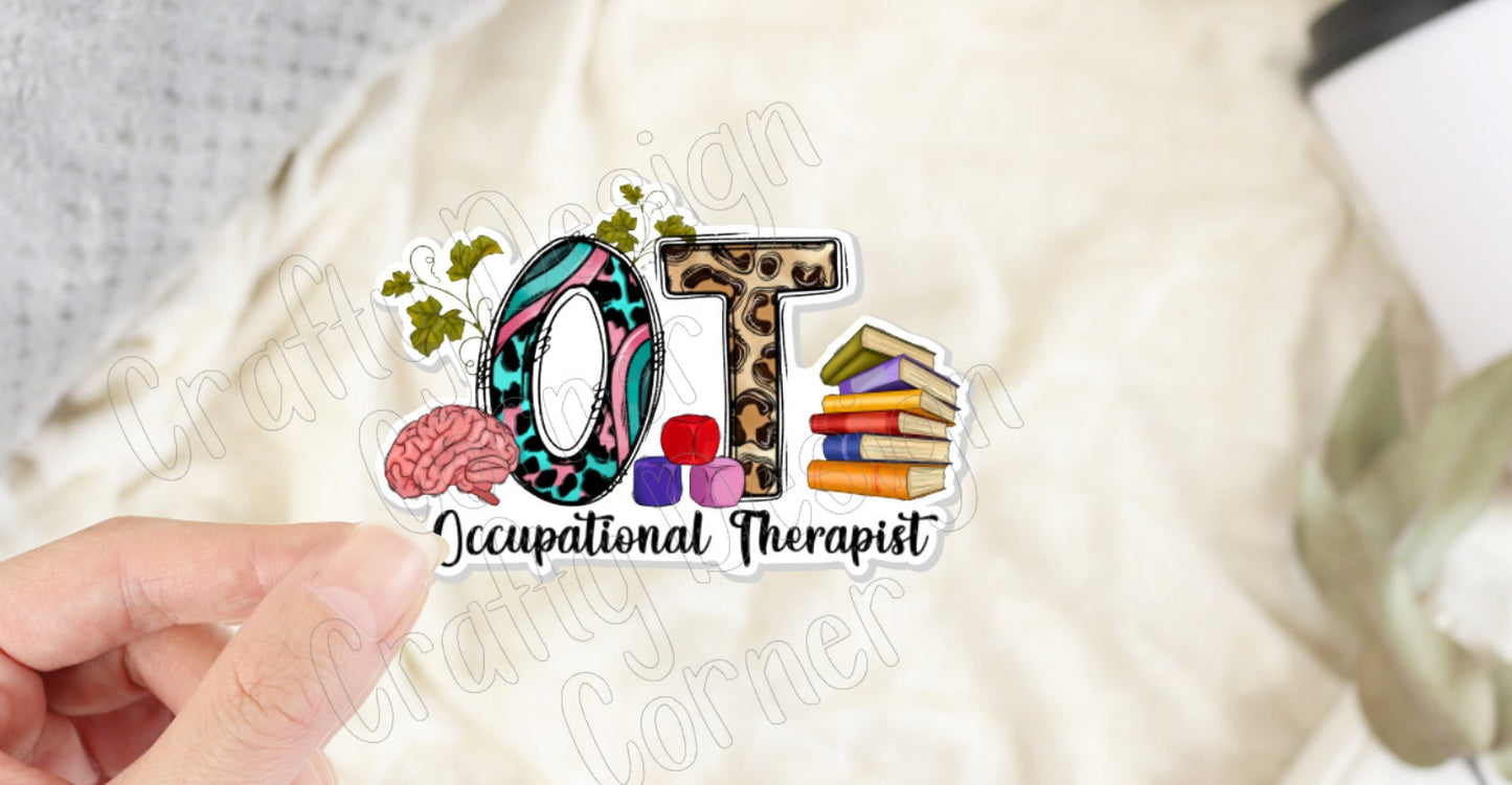 OT Sticker, Occupational Therapist Sticker, Medical STICKER, Cute Medical Design Sticker, Occupational Therapy Sticker
