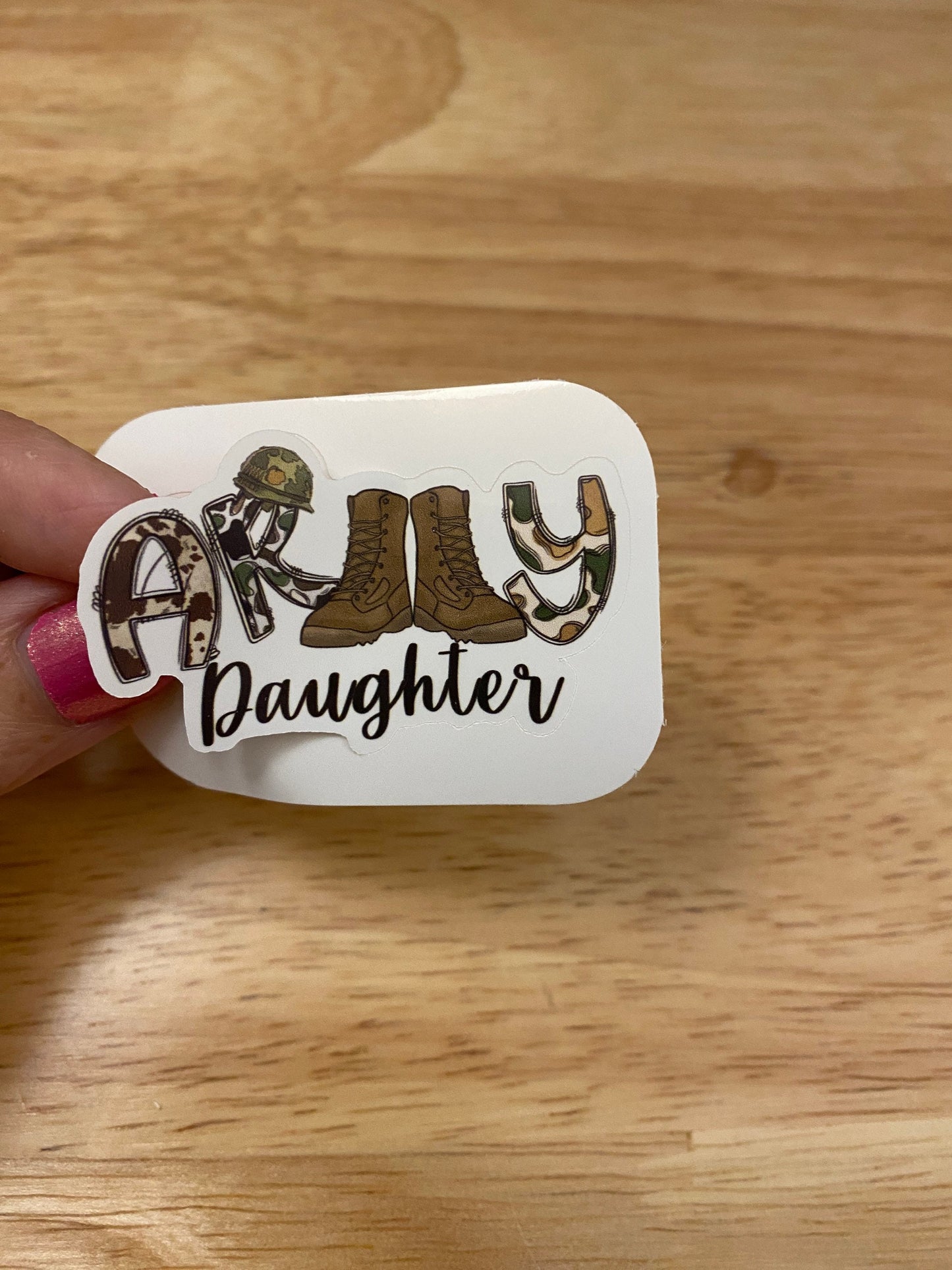 Army Daughter STICKER, Military Boots sticker, Laptop sticker, Army sticker, military sticker, Military Daughter sticker