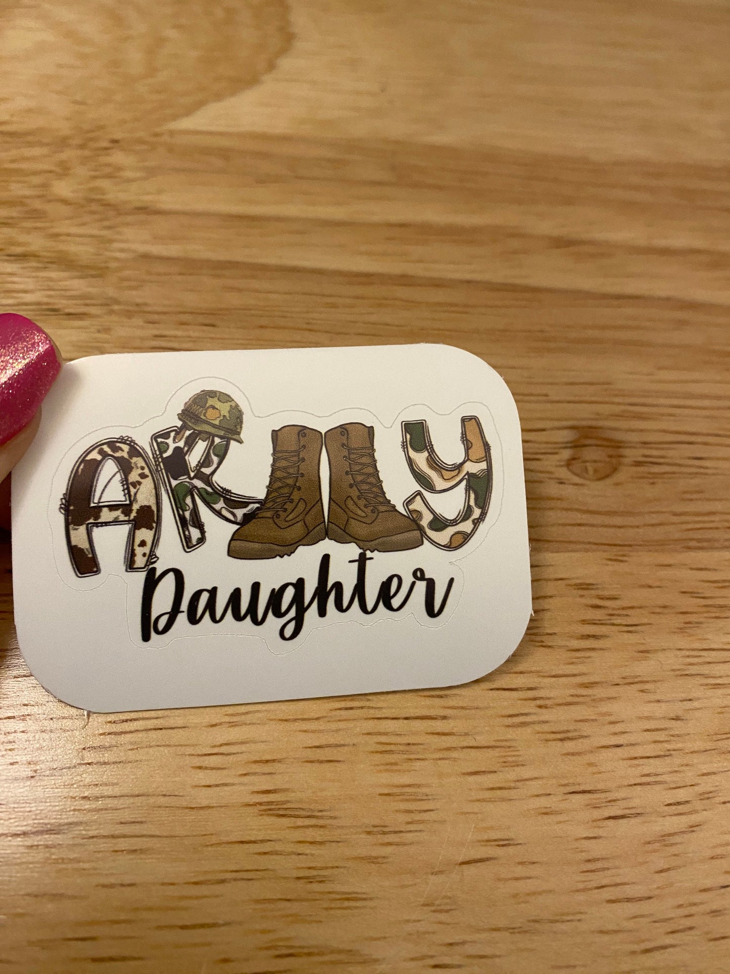Army Daughter STICKER, Military Boots sticker, Laptop sticker, Army sticker, military sticker, Military Daughter sticker