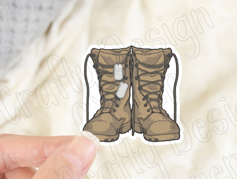 Military Boots STICKER, Military sticker, Laptop sticker, Army sticker, military sticker, Military