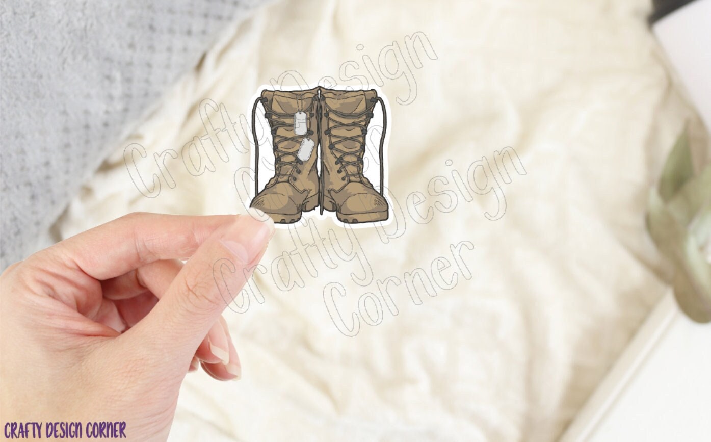 Military Boots STICKER, Military sticker, Laptop sticker, Army sticker, military sticker, Military