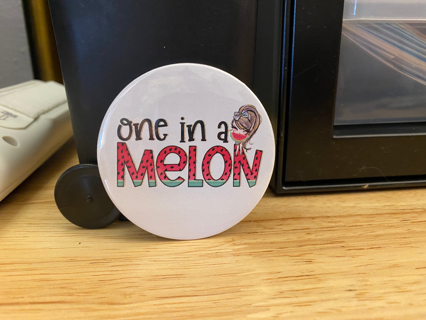 2.25" Button Pin One in a Melon
